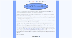 Desktop Screenshot of liberalorconservativequiz.org